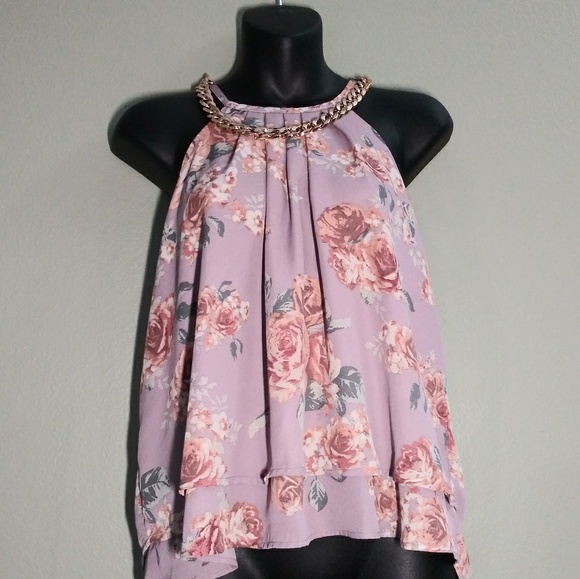 stella tweed Tops - Stella Tweed Floral Print Tank Top NWOT Size Large